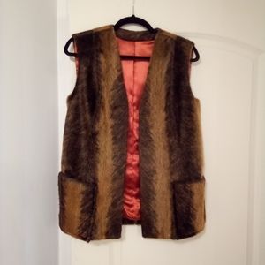 Vintage Faux Fur Hippie BoHo Vest